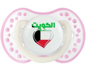 Kuwait en árabe - Corazón de suceto lovi dynamic rosa fosforescente