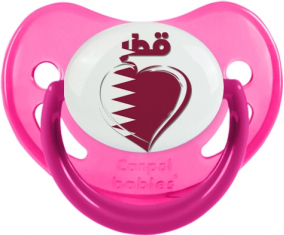 Qatar en árabe - Rosa fosforescente de suceto fisiológico del corazón