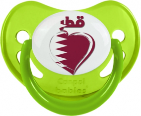 Qatar en árabe - Suceto fisiológico corazón fosforescente verde