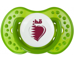 Qatar en árabe - Corazón lovi dynamic verde clásico