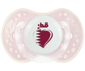 Qatar en árabe - Corazón tetino lovi dynamic clásico retro-rosa-tierno