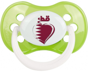 Qatar en árabe - Heart Classic Verde Anatómico Lollipop