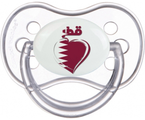 Qatar en árabe - Heart Classic Transparent Anatómico Lollipop