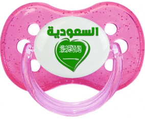 Arabia Saudita en árabe - Heart Cherry Lollipop Rose con lentejuelas