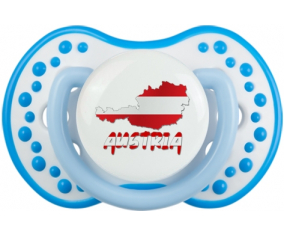 Austria mapea Sucette lovi dynamic fosforescente azul-blanco