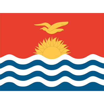 Bandera Oficial de Kiribati, ideal para decorar el espacio del bebé con un toque único y colorido. Encuentra más en chupete-bebe