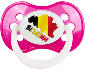 Bélgica mapea suceto anatómico clásico rosa oscura
