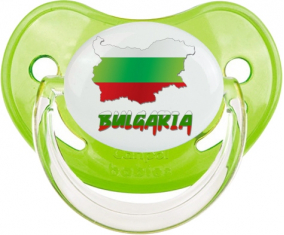 Bulgaria mapea lollipop fisiológico verde clásico