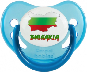 Bulgaria mapea fosforescente piruleta fisiológica azul