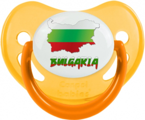 Bulgaria mapea fosforescente piruleta fisiológica amarilla