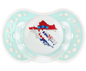 Croacia mapea sucette lovi dynamic clásico de la laguna retro turquesa