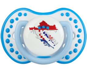Croacia mapea Sucette lovi dynamic fosforescente blanco-azul