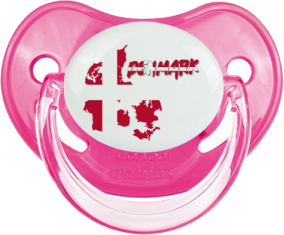 Dinamarca mapea lollipop fisiológico rosa clásico