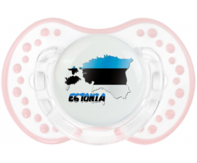 Estonia mapea Sucette lovi dynamic clásico retro-blanco-rosa-tierno