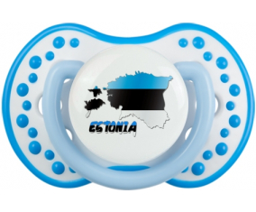 Estonia mapea Sucette lovi dynamic fosforescente blanco-azul