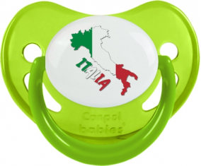 Italia mapea suceto fisiológico fosforescente verde