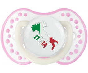 Italia mapea tetina lovi dynamic fosforescente blanco-rosa