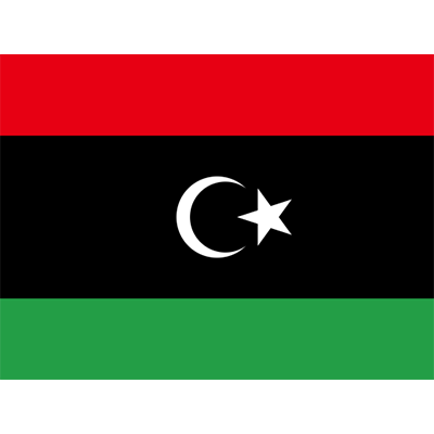 Bandera Oficial de Libia, ideal para decorar el cuarto de tu bebé. Complementa la colección de chupetes y accesorios en chupete-