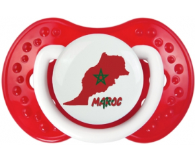 Marruecos mapea Tetine lovi dynamic Clásico Blanco-Rojo