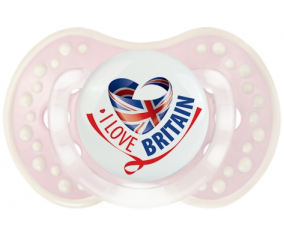 I Love Britain Tetine lovi dynamic clásico retro-rosa-tierno