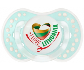 Me encanta Lituania Lollipop lovi dynamic clásico retro-turquesa-laguna