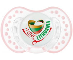 I Love Lituania Lollipop lovi dynamic clásico retro-blanco-rosa-tierno