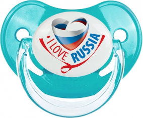 I Love Russia : Chupete fisiológico personnalisée