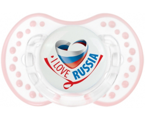 I Love Russia Tetine lovi dynamic clásico retro-blanco-rosa-tierno