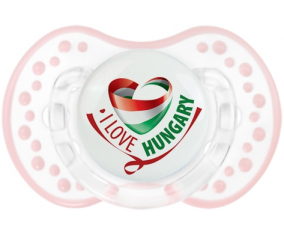 I Love Hungary Lollipop lovi dynamic clásico retro-blanco-rosa-tierno