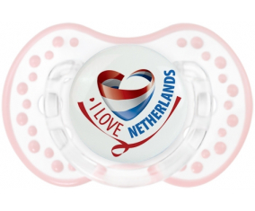 I Love Netherland mapea Lollipop lovi dynamic clásico retro-blanco-rosa-tierno