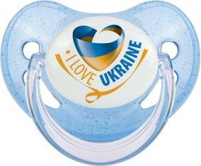 Me encanta Ucrania azul lentejuelas piruleta fisiológica