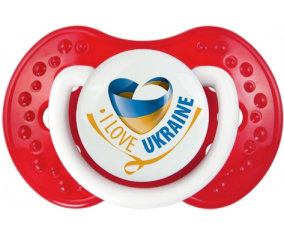 Me encanta Ucrania lovi dynamic clásico lollipop blanco-rojo