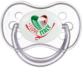 Me encanta Italia Clásico Transparente Anatómico Lollipop