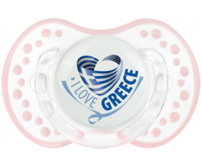 I Love Greece mapea Sucete lovi dynamic clásico retro-blanco-rosa-tierno