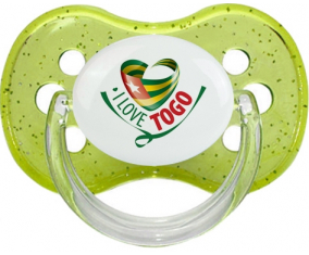 Me encanta Togo verde cereza lentejuelas lollipop