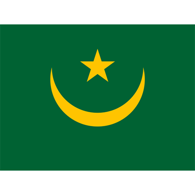Bandera Oficial de Mauritania, ideal para personalizar accesorios de bebé en chupete-bebe.com.