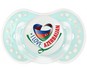 Me encanta Azerbaiyán Tetine lovi dynamic clásico retro-turquesa-laguna