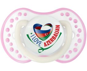 Me encanta Azerbaiyán Tetine lovi dynamic blanco rosa fosforescente