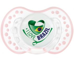 I Love Brazil Sucete lovi dynamic clásico retro-blanco-rosa-tierno