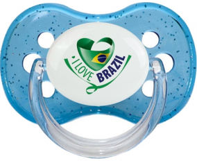 Me encanta Brasil sucete azul cereza lentejuelas