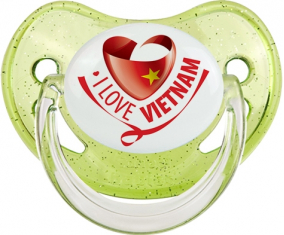 Me encanta Vietnam lentejuelas verde tesiológica Tetin