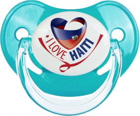Me encanta Haití Clásico Piruleta Fisiológica Azul