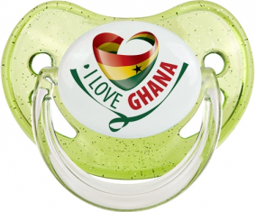 Me encanta Ghana lentejuelas verde suceto fisiológico