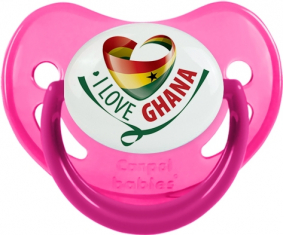 Me encanta Ghana sucete fosforescente rosa