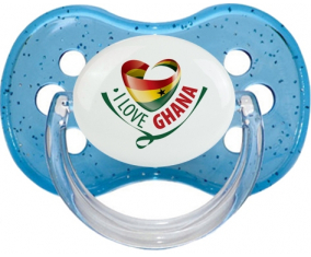 Me encanta Ghana azul cereza lentejuelas Lollipop