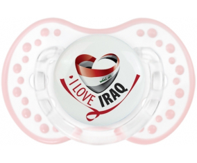 I Love Iraq Lollipop lovi dynamic clásico retro-blanco-rosa-tierno