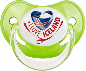 Me encanta islandia clásico verde fisiológico tetina