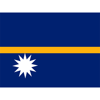 Bandera Oficial de Nauru, ideal para personalizar chupetes y accesorios de bebé. Dale un toque único a sus artículos.