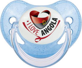 Me encanta Angola Tétine lentejuelas azules