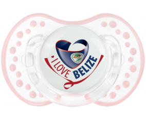 I Love Belize Sucete lovi dynamic clásico retro-blanco-rosa-tierno